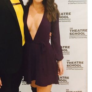 Nasty Gal low neckline dress size xs